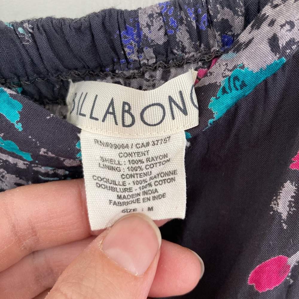Billabong Floral High-Low Maxi Dress Boho Cottagecore Summer - Medium - Picture 7 of 14